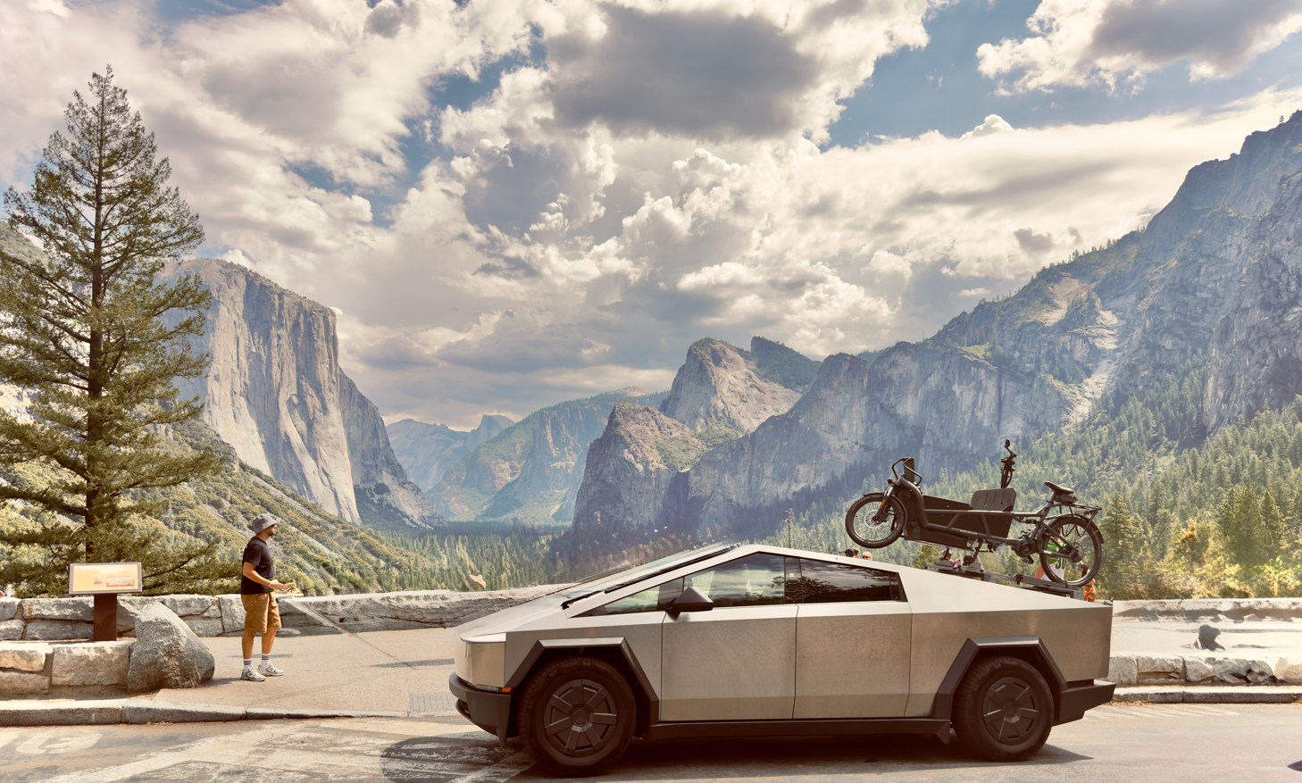 Cybertruck with BikeCarGo Explorer